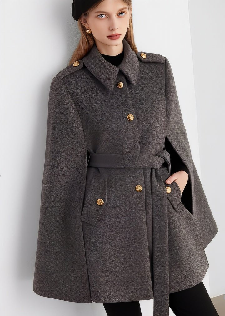 Trad Cape Flare Coat - Vera Lumina