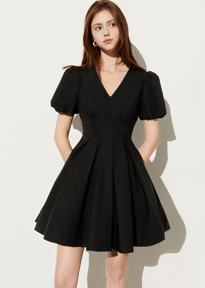 TULIP PUFF SLEEVE DRESS - Vera Lumina