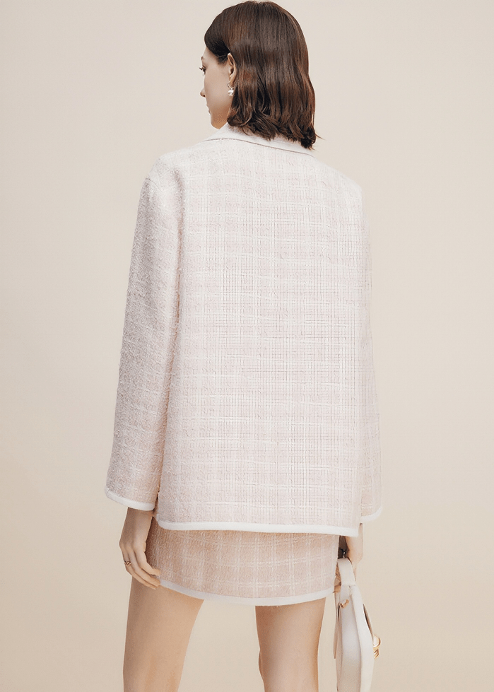 TWEED BOUCLE OVERSIZED BLAZER - Vera Lumina