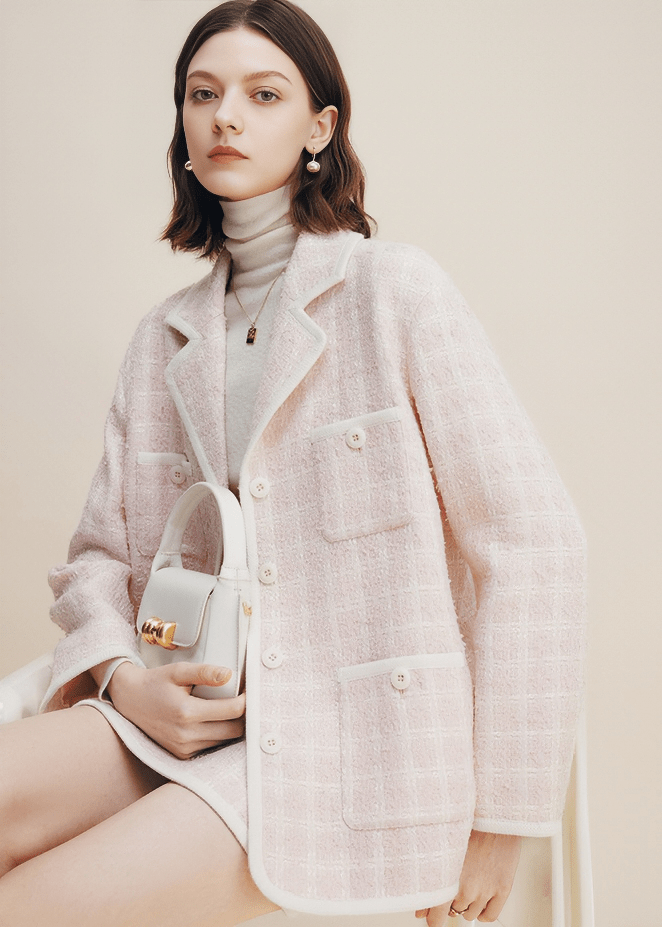 TWEED BOUCLE OVERSIZED BLAZER - Vera Lumina
