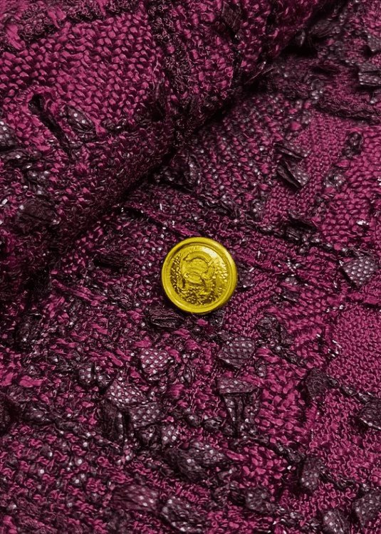 TWEED DOUBLE BUTTON DRESS - Vera Lumina