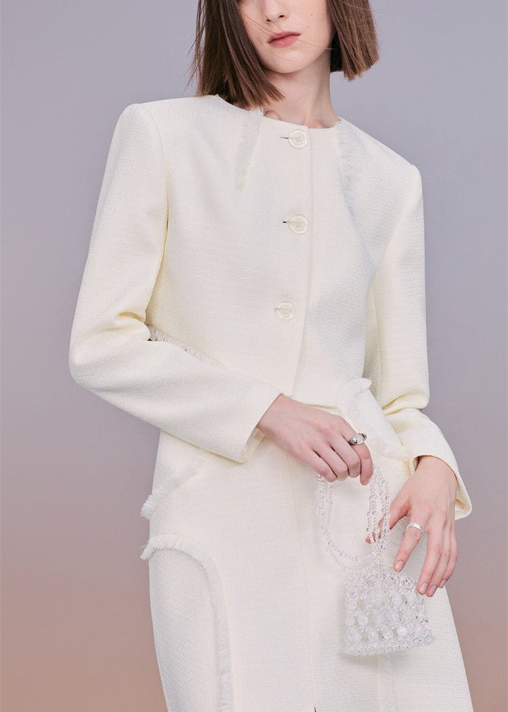 tweed fringed jacket & Skirt - Vera Lumina