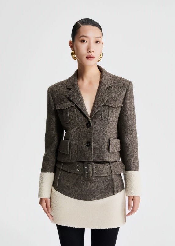 tweed high - end skirt - Vera Lumina