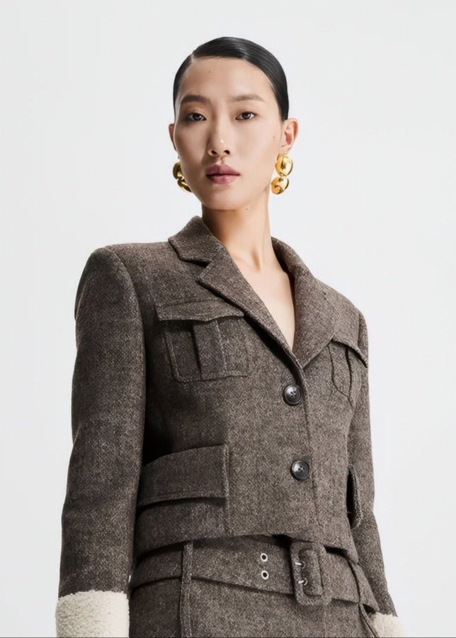 tweed high - end skirt - Vera Lumina