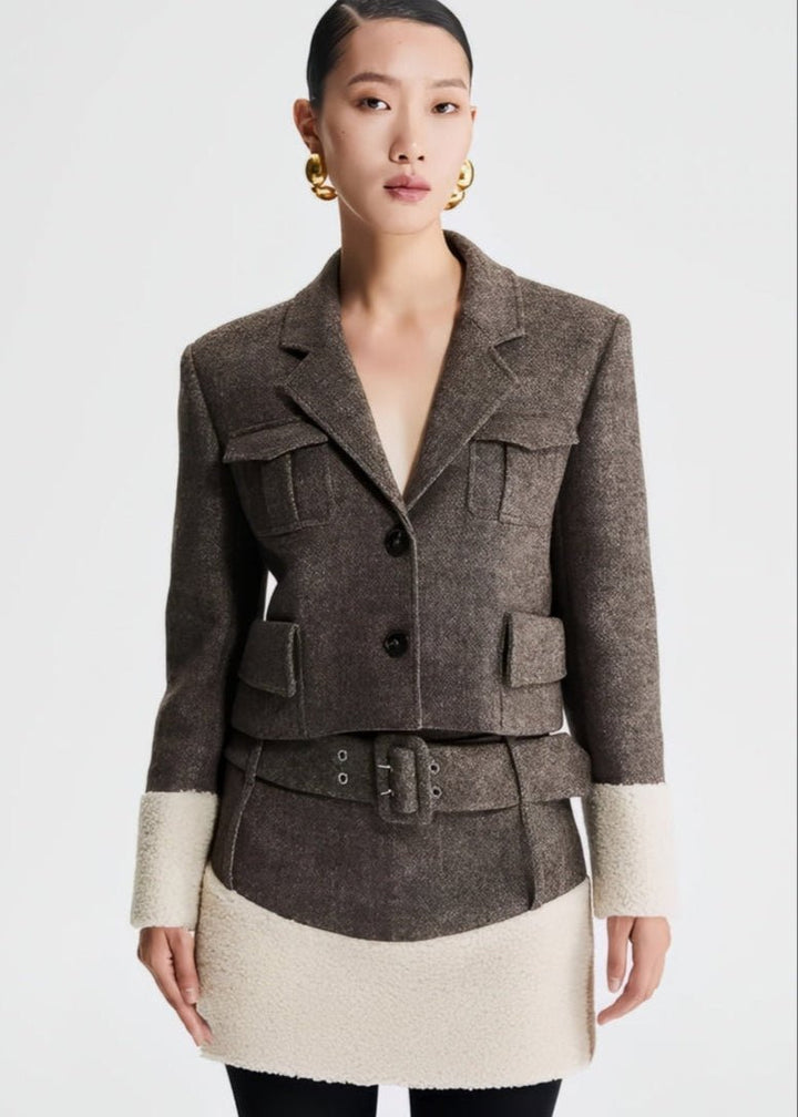 tweed high - end skirt - Vera Lumina