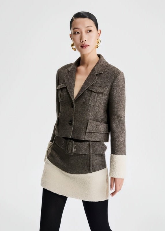 tweed high - end skirt - Vera Lumina