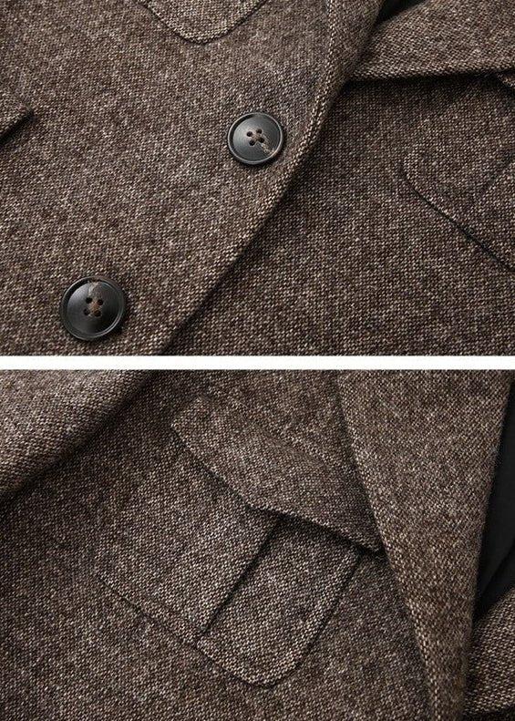 Tweed patchwork cropped jacket - Vera Lumina