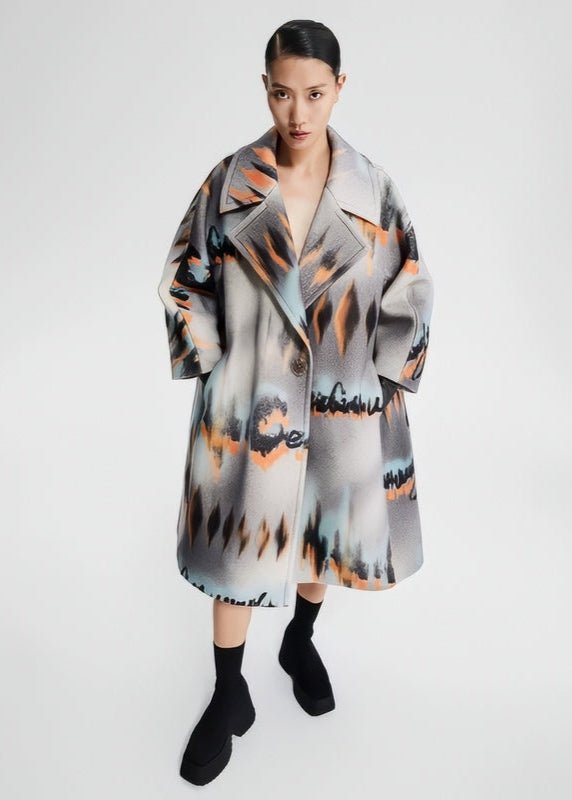 TWEED SILHOUETTE LONG COAT - Vera Lumina