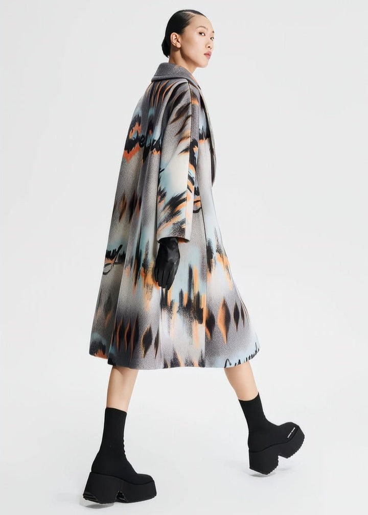 TWEED SILHOUETTE LONG COAT - Vera Lumina