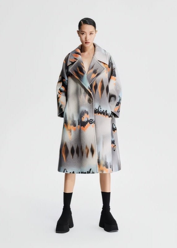 TWEED SILHOUETTE LONG COAT - Vera Lumina