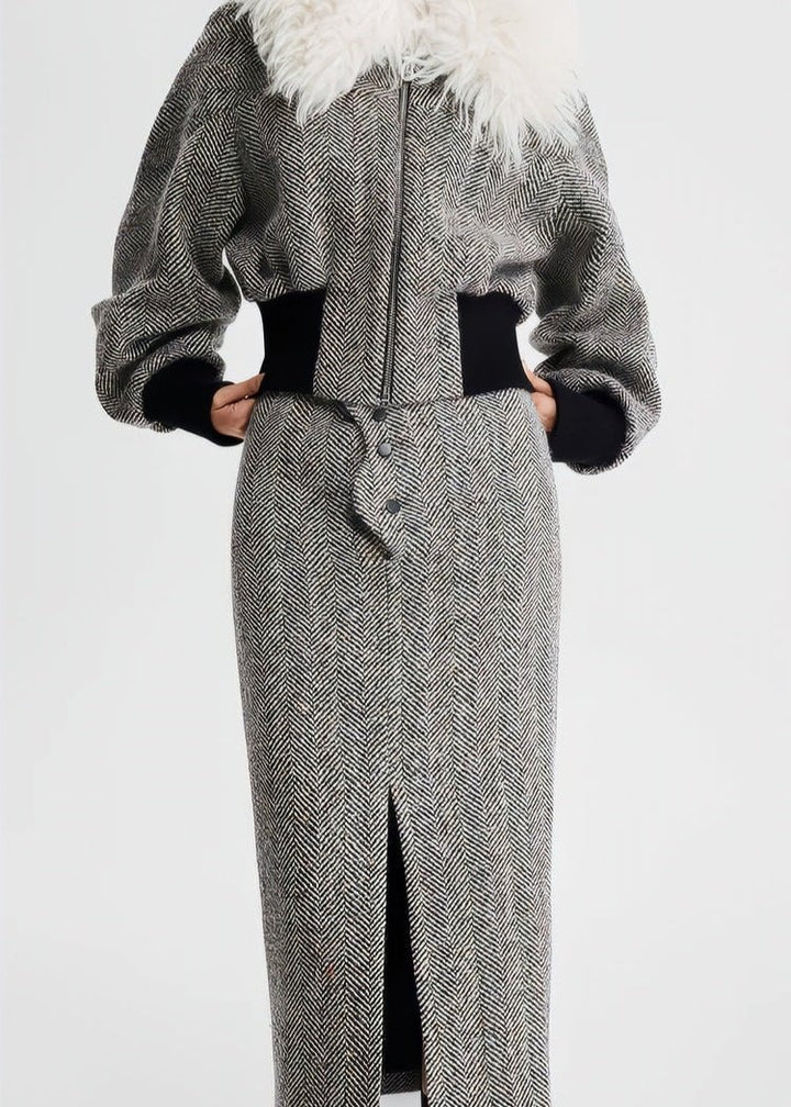 tweed wool skirt - Vera Lumina