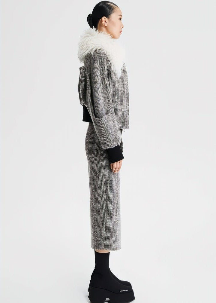 tweed wool skirt - Vera Lumina