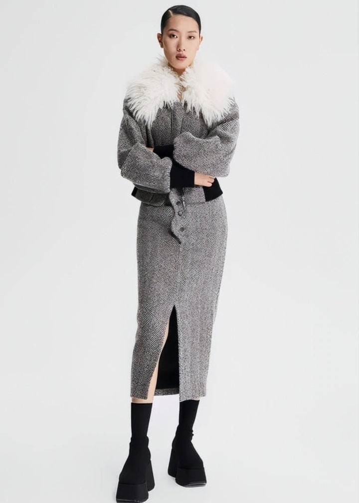 tweed wool skirt - Vera Lumina