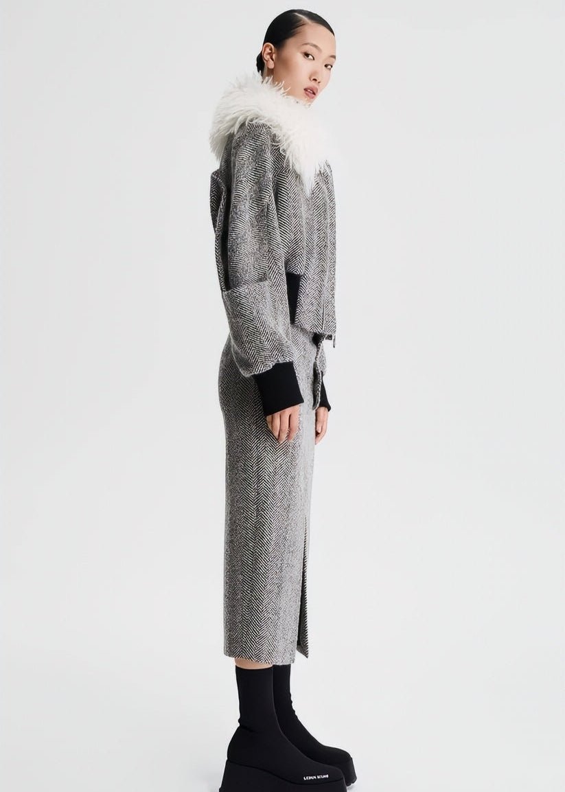 tweed wool skirt - Vera Lumina