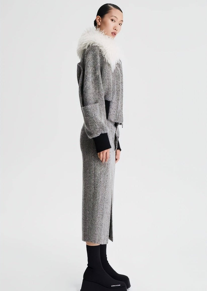 tweed wool skirt - Vera Lumina