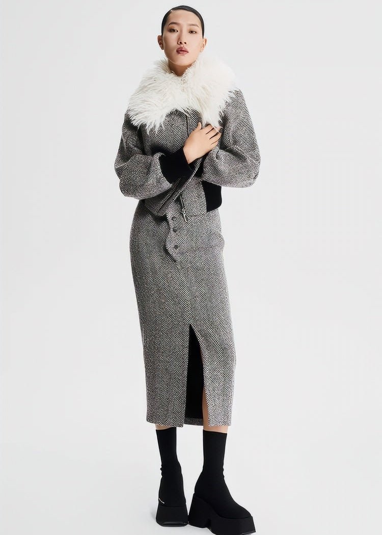 tweed wool skirt - Vera Lumina