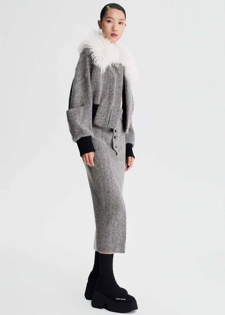 tweed wool skirt - Vera Lumina