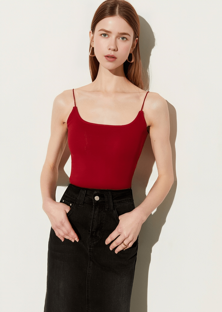 TWISTED BACK CUTOUT CAMISOLE - Vera Lumina