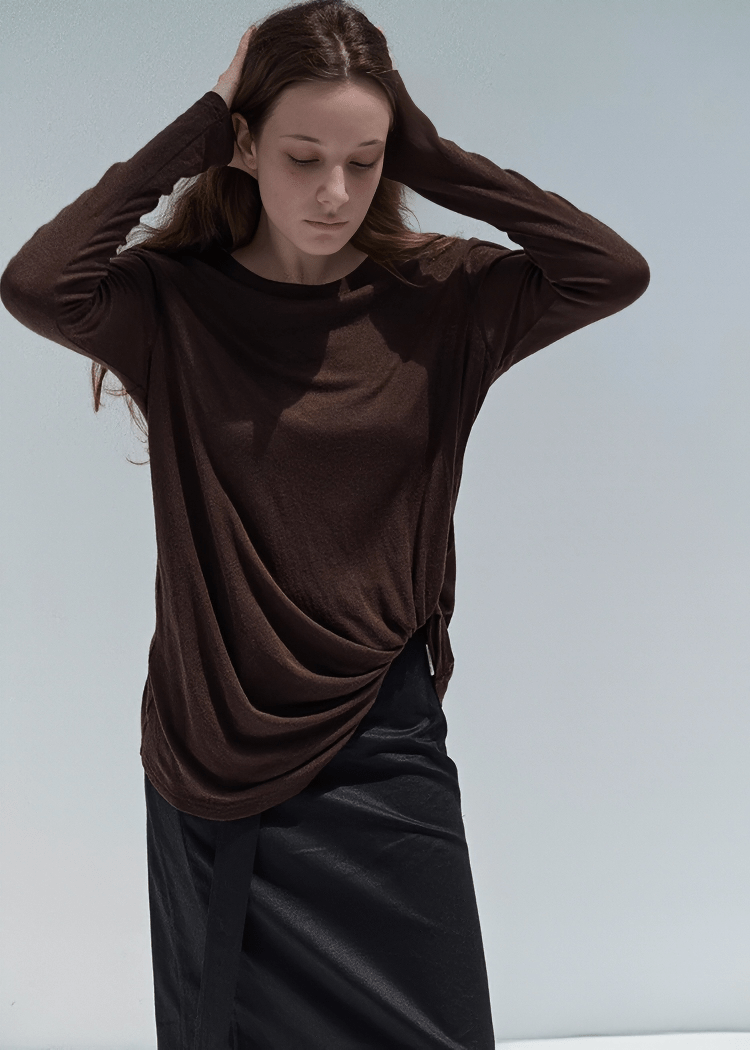 TWISTED DRAPE TOP - Vera Lumina