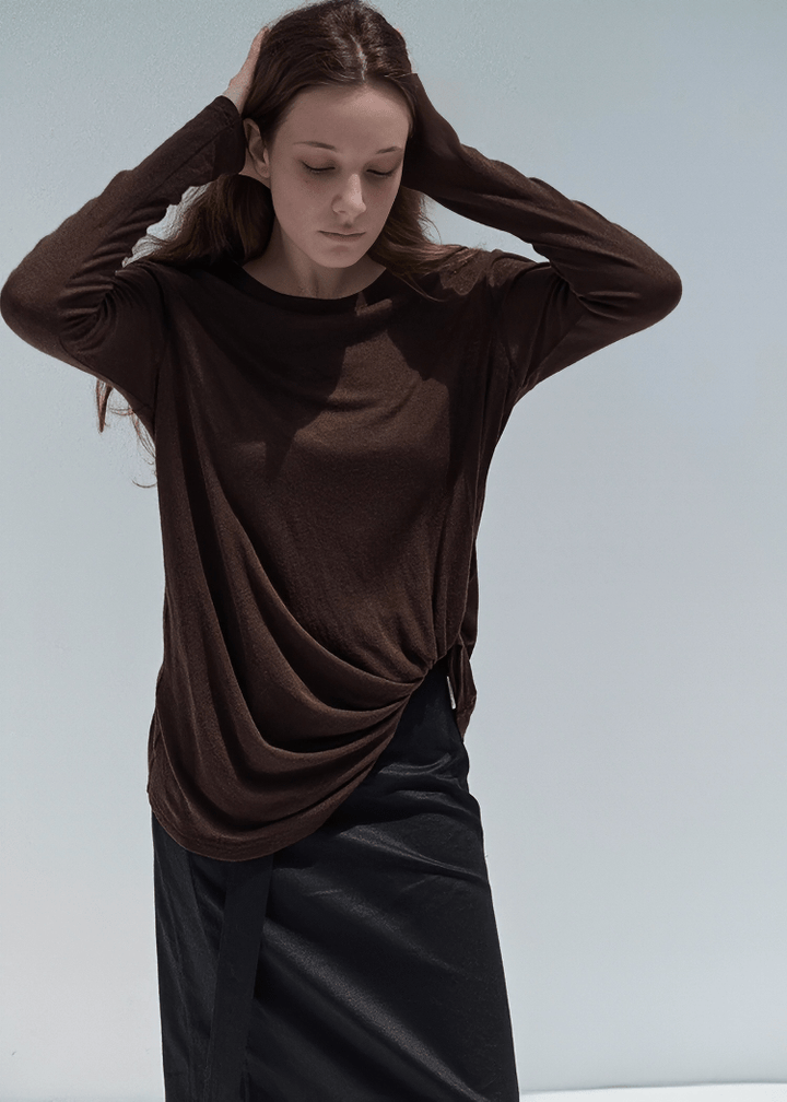 TWISTED DRAPE TOP - Vera Lumina