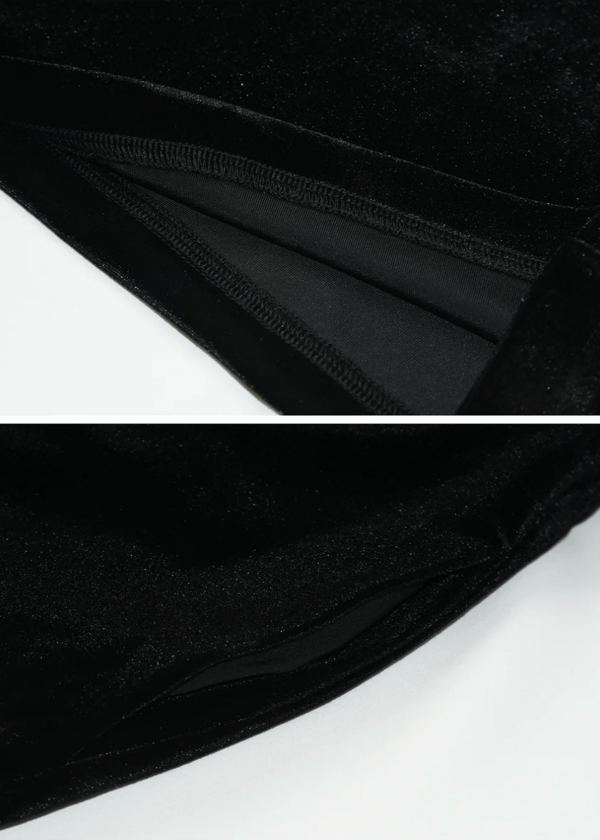 velvet drape waist jumpsuit - Vera Lumina