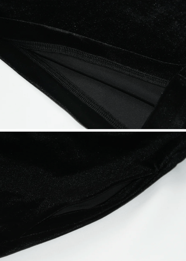 velvet drape waist jumpsuit - Vera Lumina