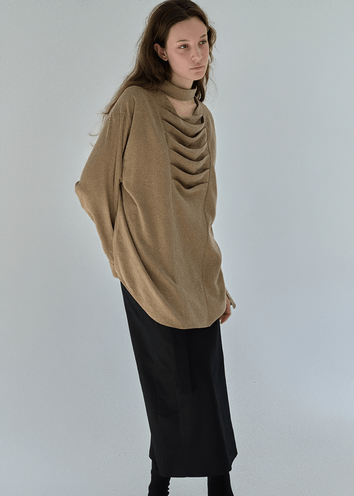 VERTEBRAE PLEAT SHIRT - Vera Lumina