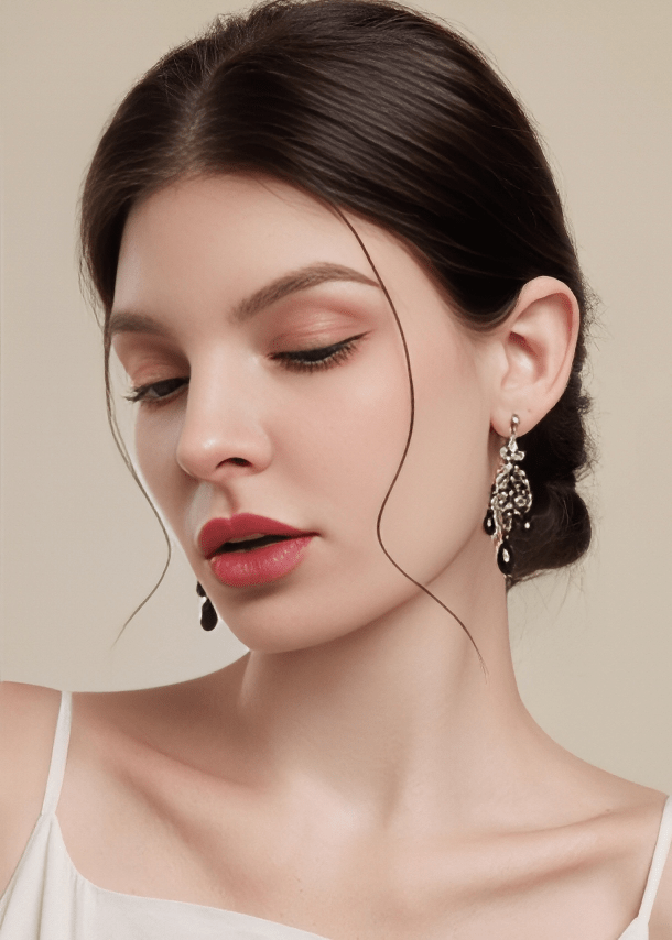 VICTORIAN FILIGREE PIERCED EARRINGS - Vera Lumina