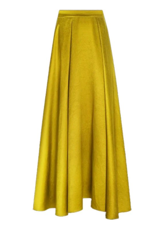 Vintage gold jacquard sleeveless top & maxi skirt - Vera Lumina