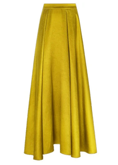 Vintage gold jacquard sleeveless top & maxi skirt - Vera Lumina