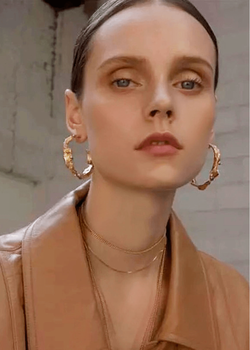 Volcanic Lava Pleated Earrings - Vera Lumina