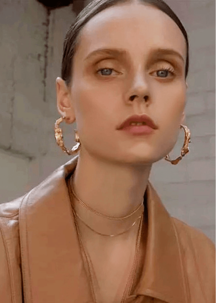 Volcanic Lava Pleated Earrings - Vera Lumina