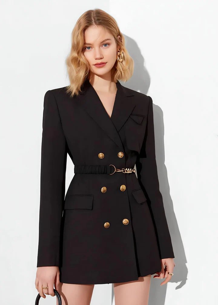 Waist Chain Tailored Jacket - Vera Lumina