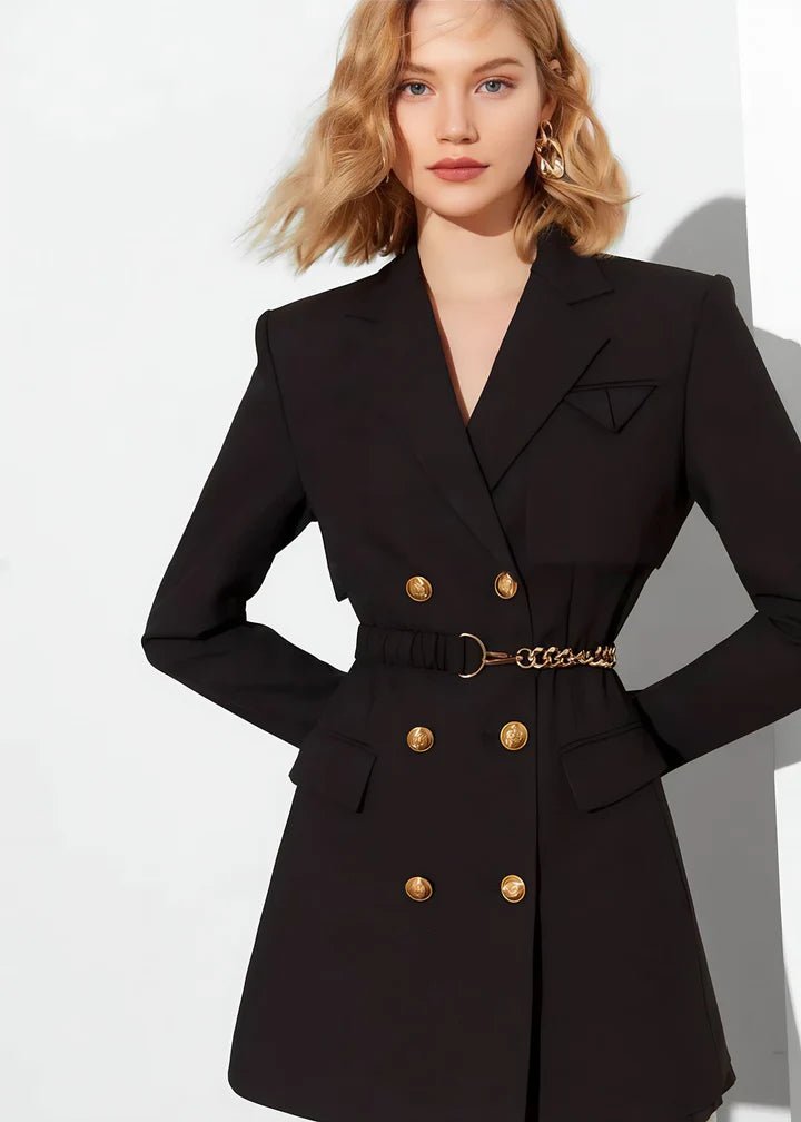 Waist Chain Tailored Jacket - Vera Lumina