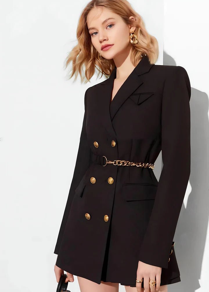 Waist Chain Tailored Jacket - Vera Lumina