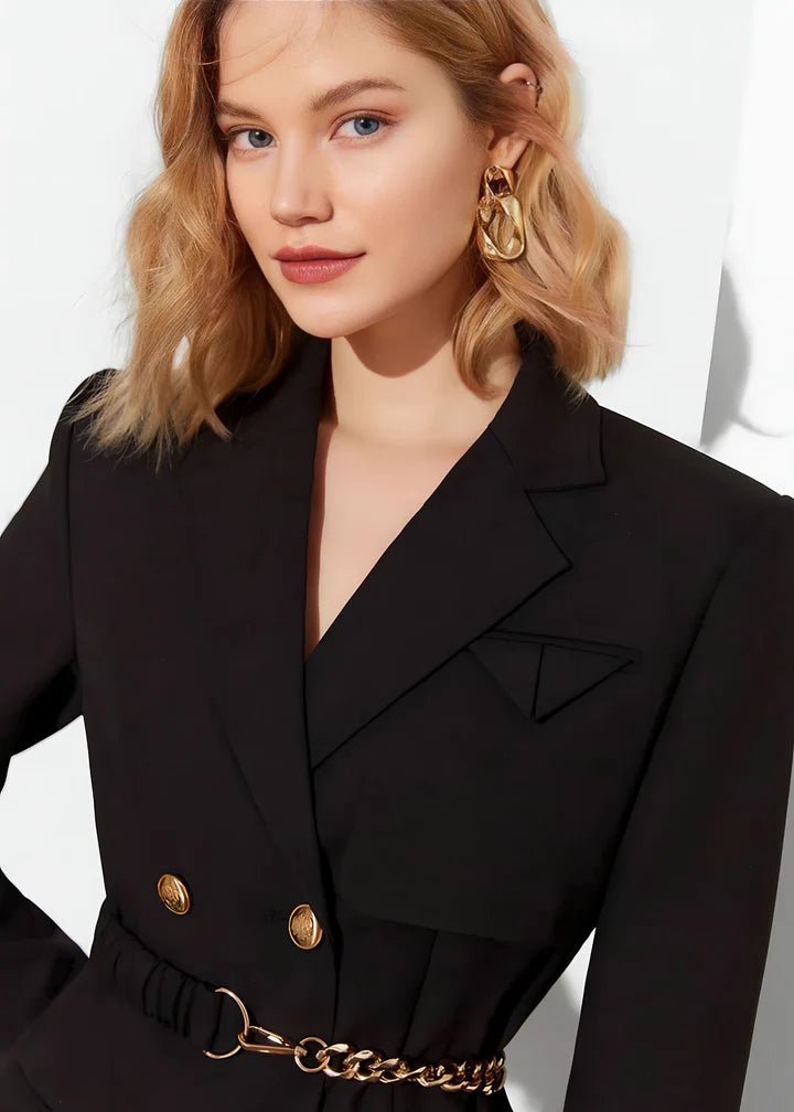 Waist Chain Tailored Jacket - Vera Lumina