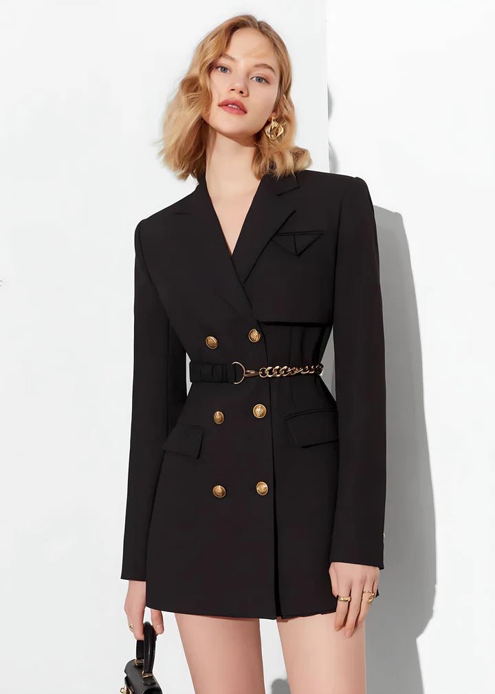 Waist Chain Tailored Jacket - Vera Lumina