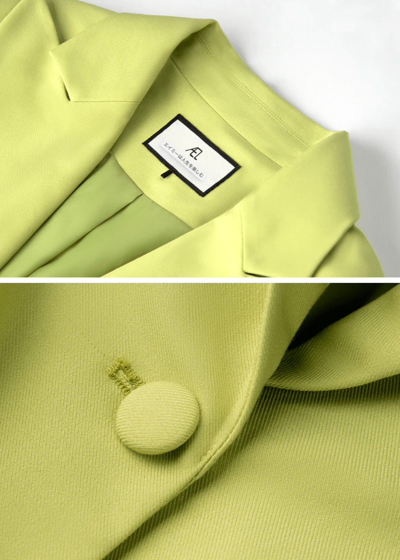 Waist V - neck suit jacket - Vera Lumina