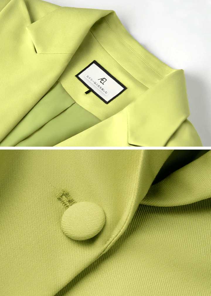 Waist V - neck suit jacket - Vera Lumina