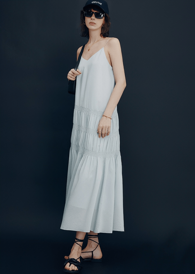WANDERLUST FRINGE SLIP DRESS - Vera Lumina