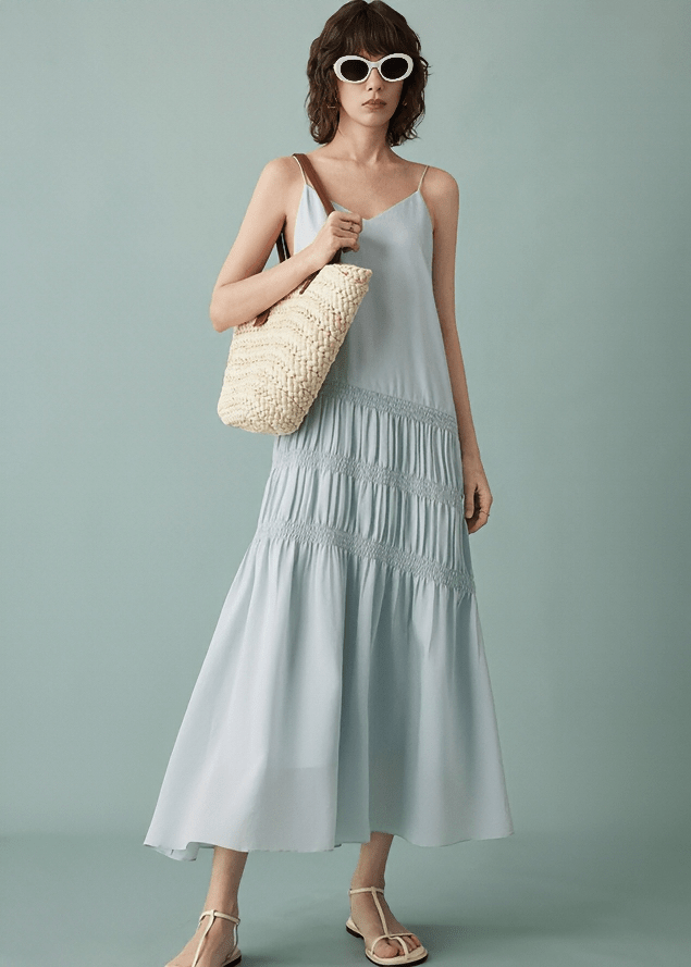 WANDERLUST FRINGE SLIP DRESS - Vera Lumina