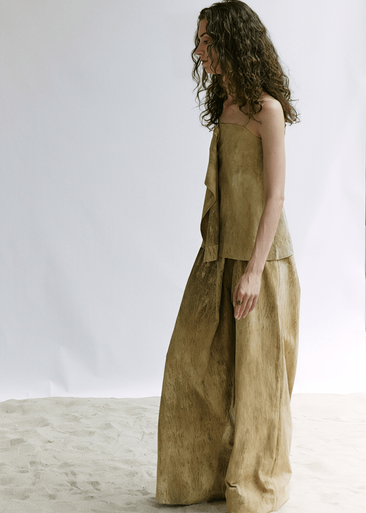 WASHED CULOTTE TROUSERS - Vera Lumina