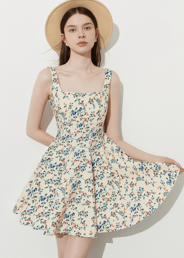WILDFLOWER BUSTIER FIT - AND - FLARE DRESS - Vera Lumina