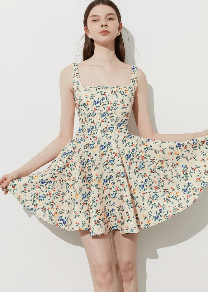 WILDFLOWER BUSTIER FIT - AND - FLARE DRESS - Vera Lumina
